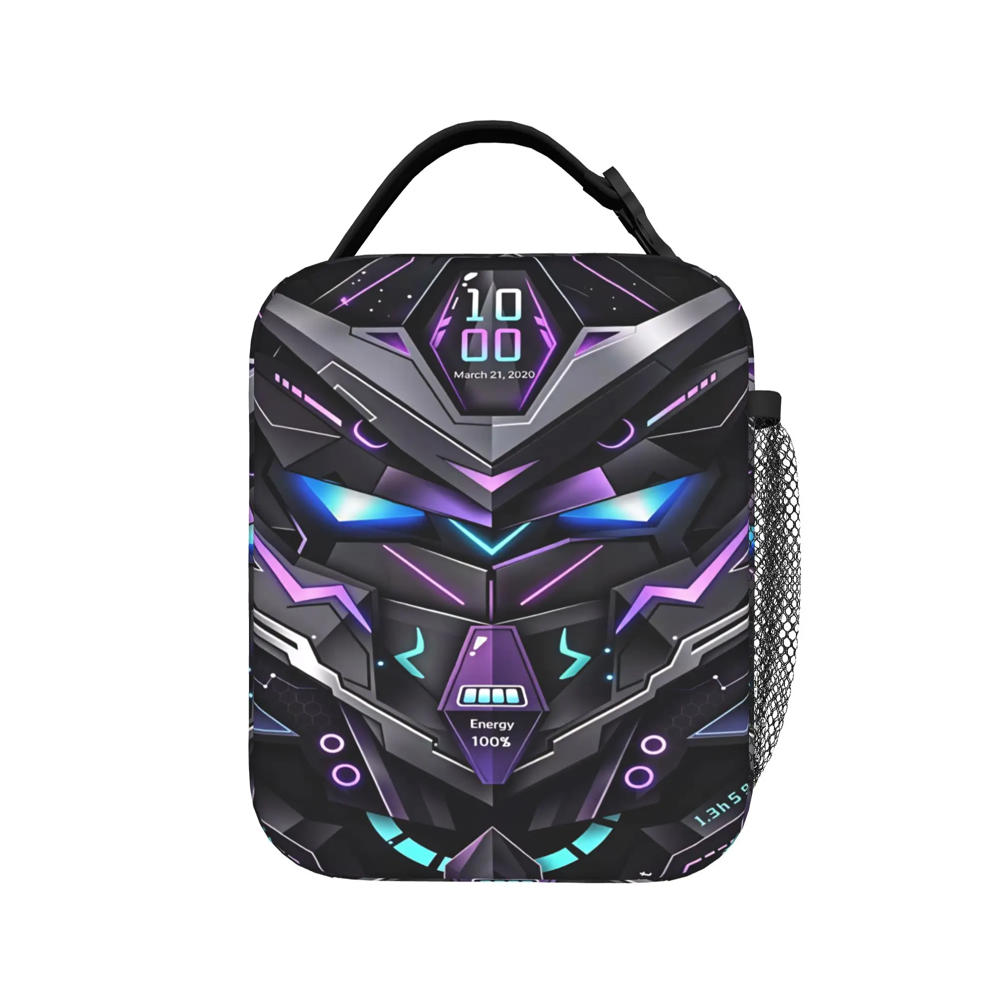 Metallic Mechanical Robots Black Portable Office Handbags Hand Zip Food Storage Box Lunch Bags Cooler Bags Picnic Bag Food Tote
Metallic Mechanical Robots Black Portable Office Handbags Hand Zip Food Storage Box Lunch Bags Cooler Bags Picnic Bag Food Tote