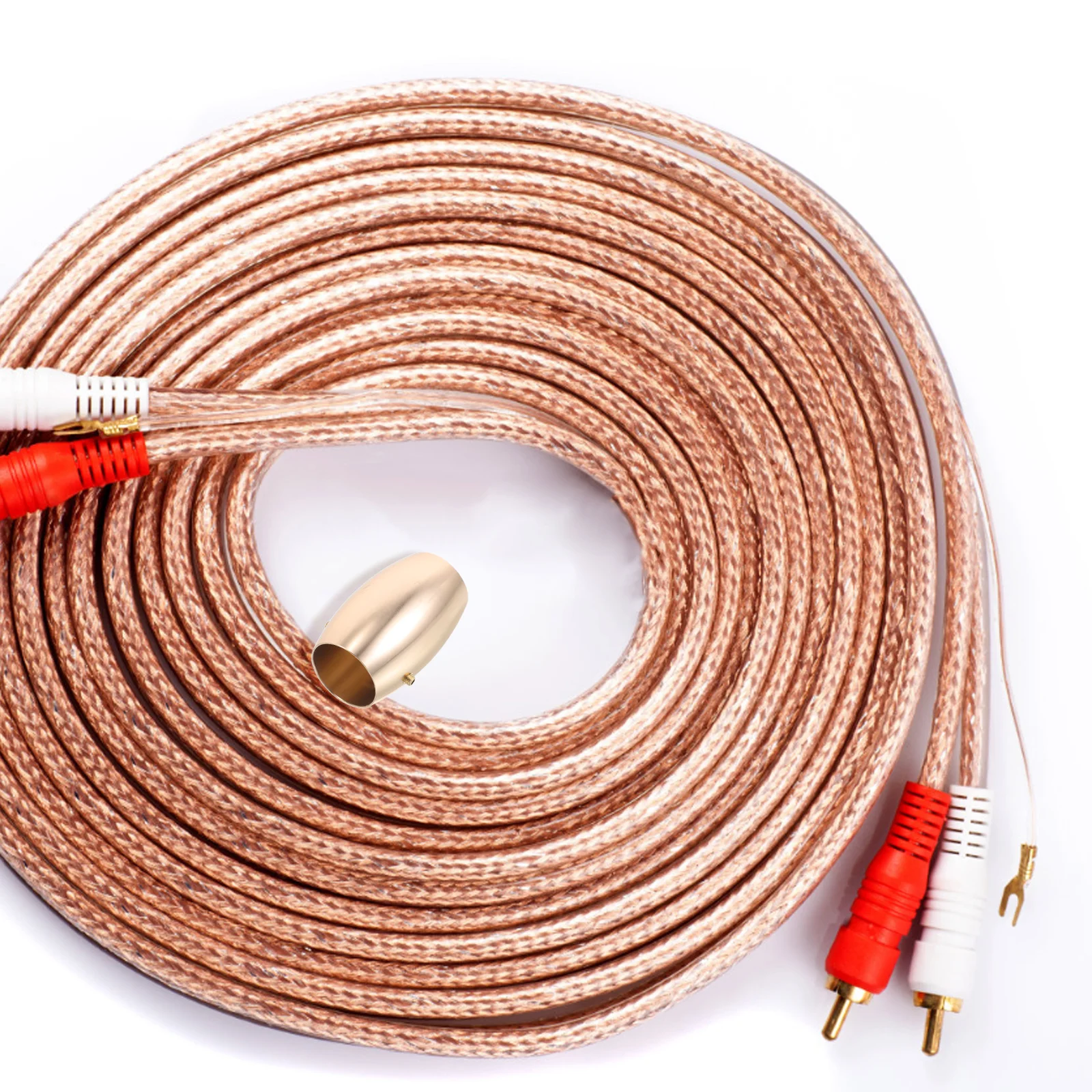 1 to 2 Audio Splitter Cable Ring Speaker Wire Banana Plug Aluminum Alloy Conductor Splitters HIFI Sound System Accessories
1 to 2 Audio Splitter Cable Ring Speaker Wire Banana Plug Aluminum Alloy Conductor Splitters HIFI Sound System Accessories