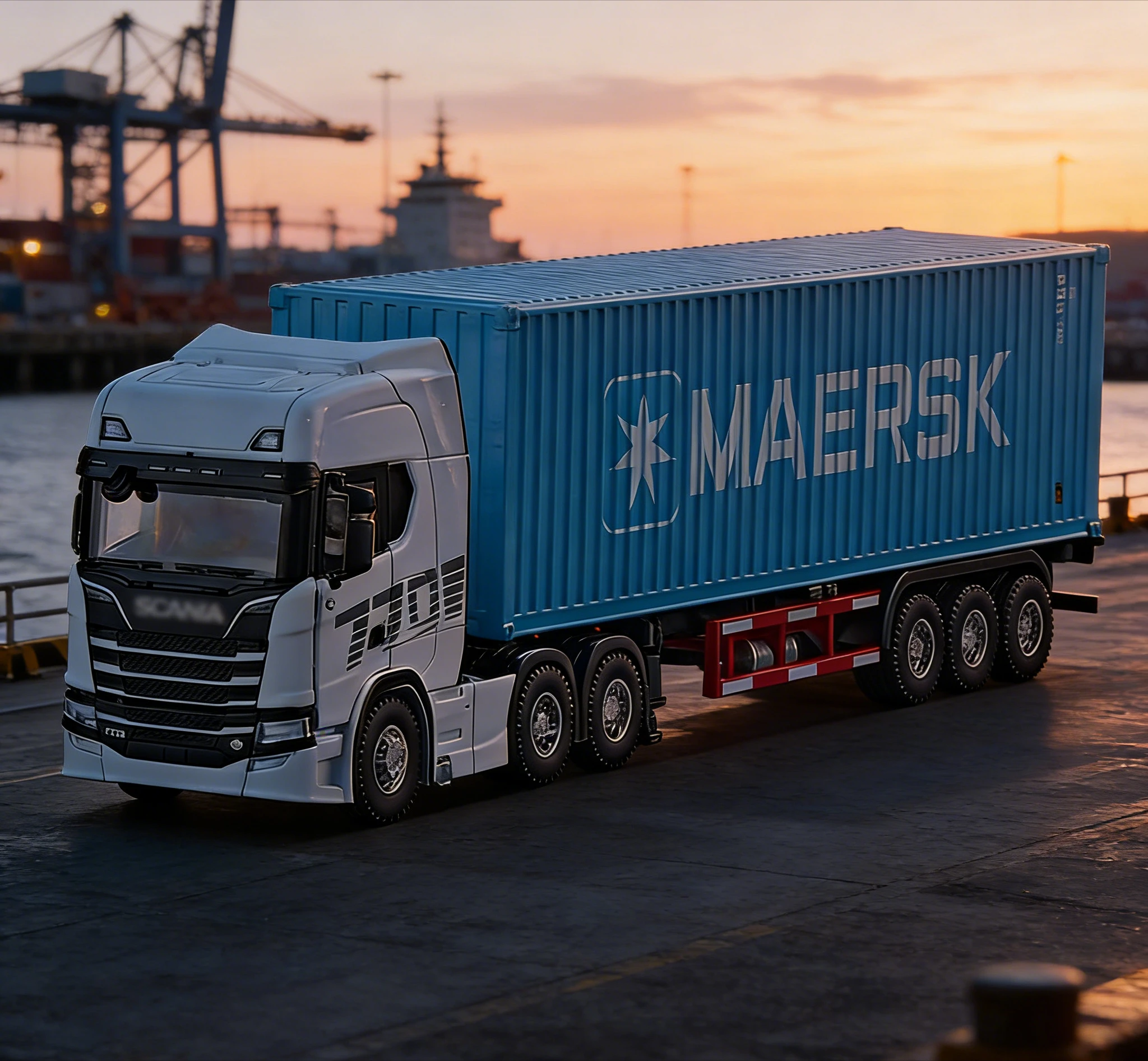 Масштабная модель грузовика Scania 1:50, контейнеровоз, инженерная техника, имитация, большая игрушка-украшение, подарок для мальчика
Масштабная модель грузовика Scania 1:50, контейнеровоз, инженерная техника, имитация, большая игрушка-украшение, подарок для мальчика