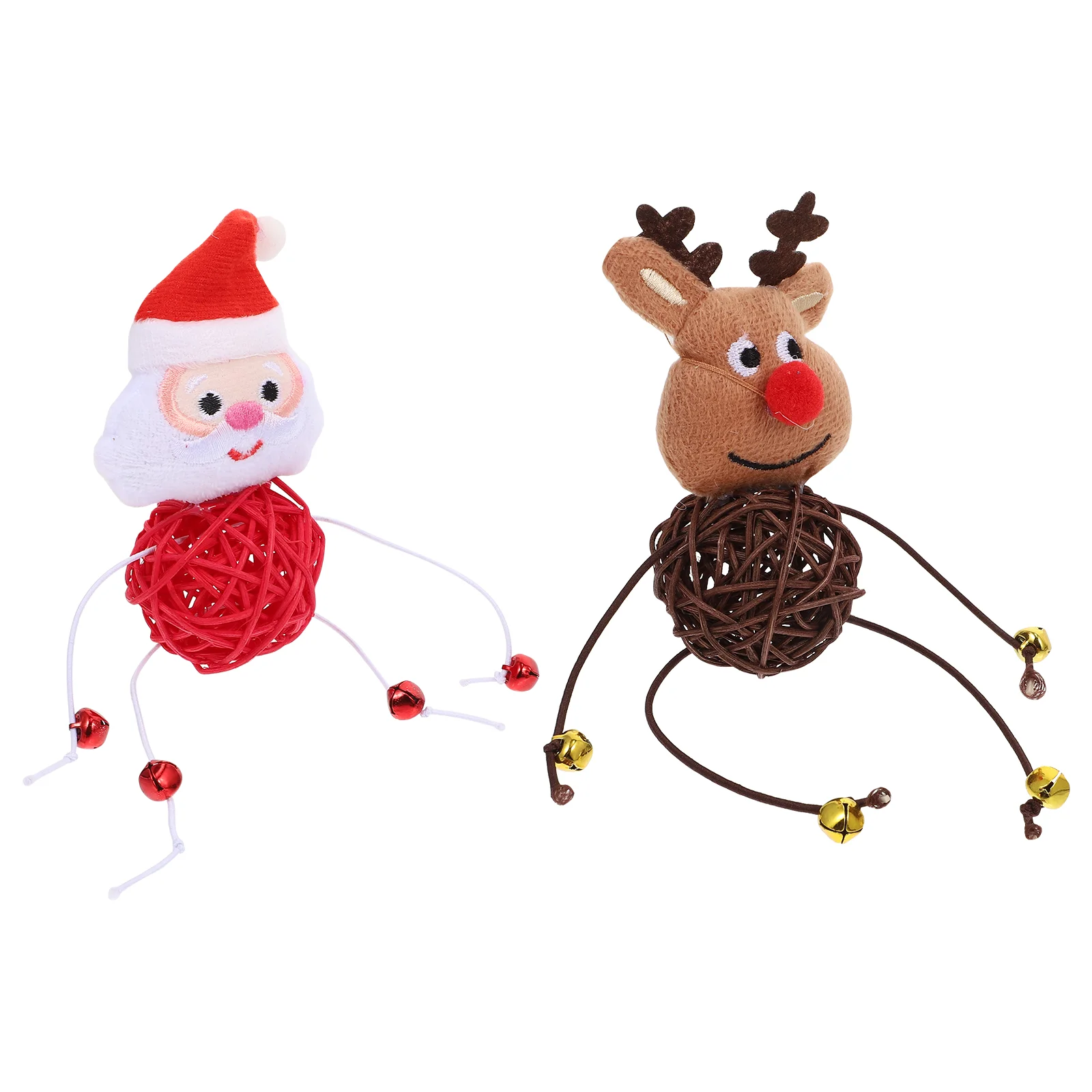 2 Pcs Cat Toy Stuffed Chewing Toys Christmas Ball Funny Plush Rattan Plaything Cute
2 Pcs Cat Toy Stuffed Chewing Toys Christmas Ball Funny Plush Rattan Plaything Cute