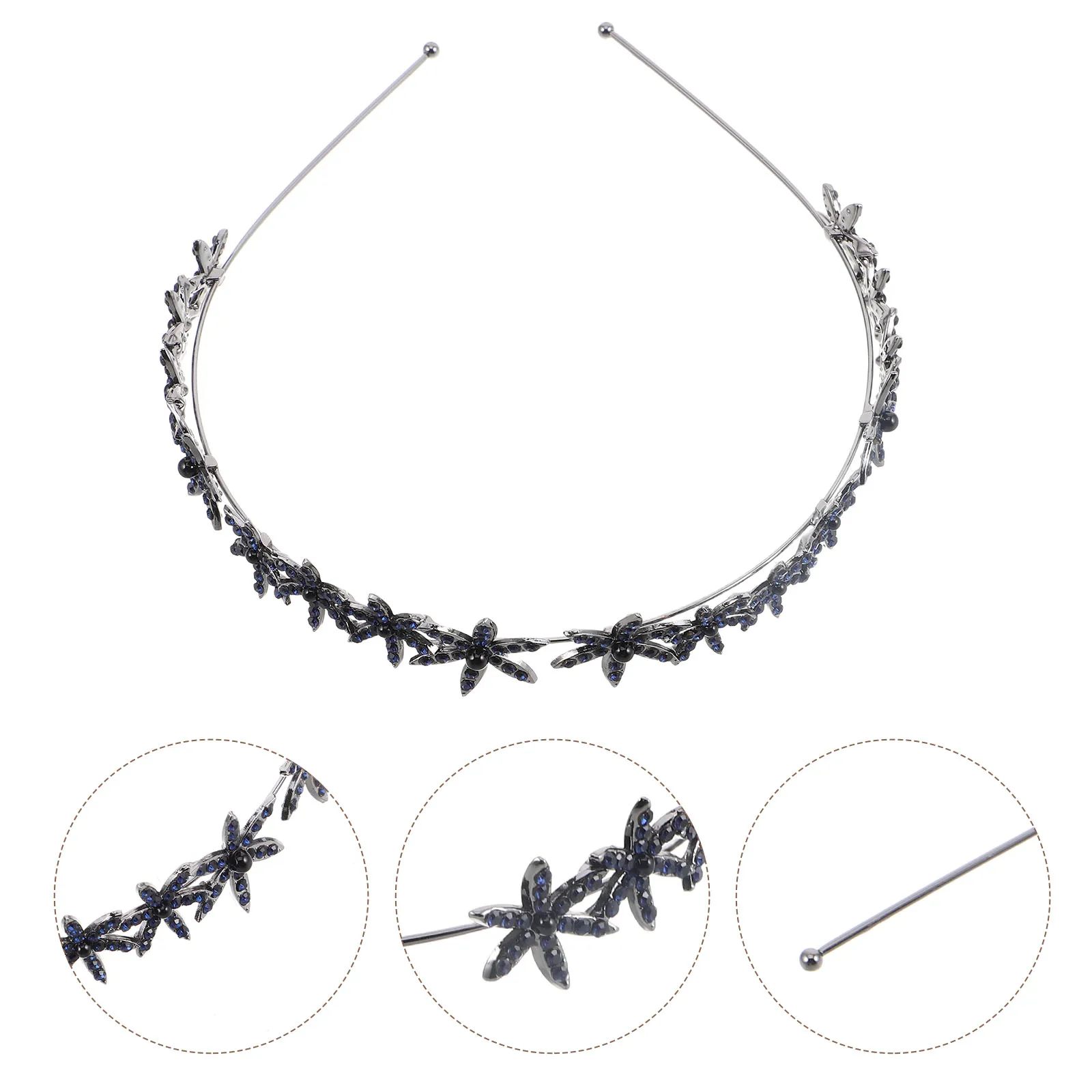 Snowflake Hair Hoop Dark Blue Rhinestone Headband Sparkling Star Hairband For Women Girls Bridal Wedding Party Christmas Hair
Snowflake Hair Hoop Dark Blue Rhinestone Headband Sparkling Star Hairband For Women Girls Bridal Wedding Party Christmas Hair