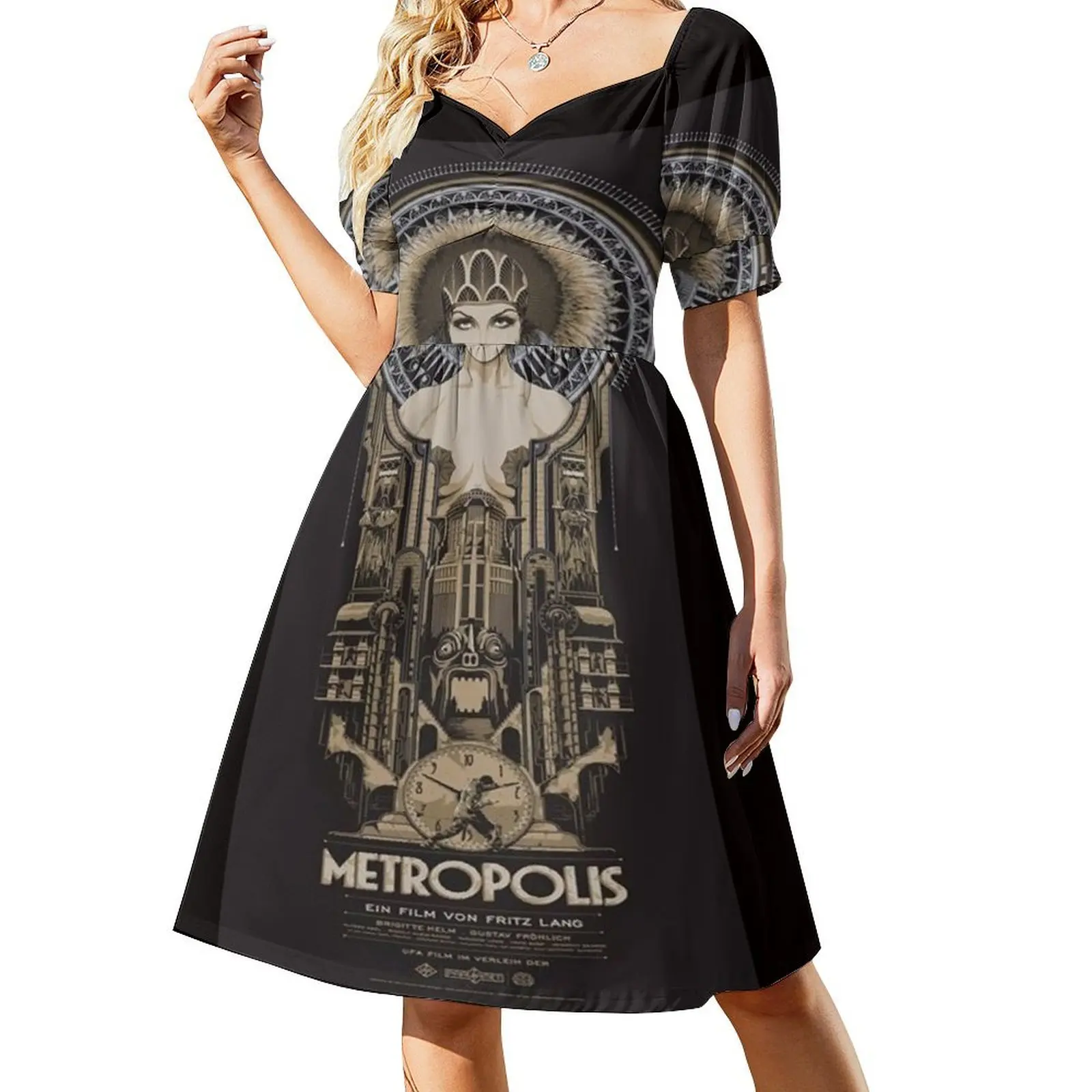 Metropolis 1927 Short-Sleeved Dress Cocktail of dresses women's elegant loose dresses women's summer clothing 2025 Dress
Metropolis 1927 Short-Sleeved Dress Cocktail of dresses women's elegant loose dresses women's summer clothing 2025 Dress
