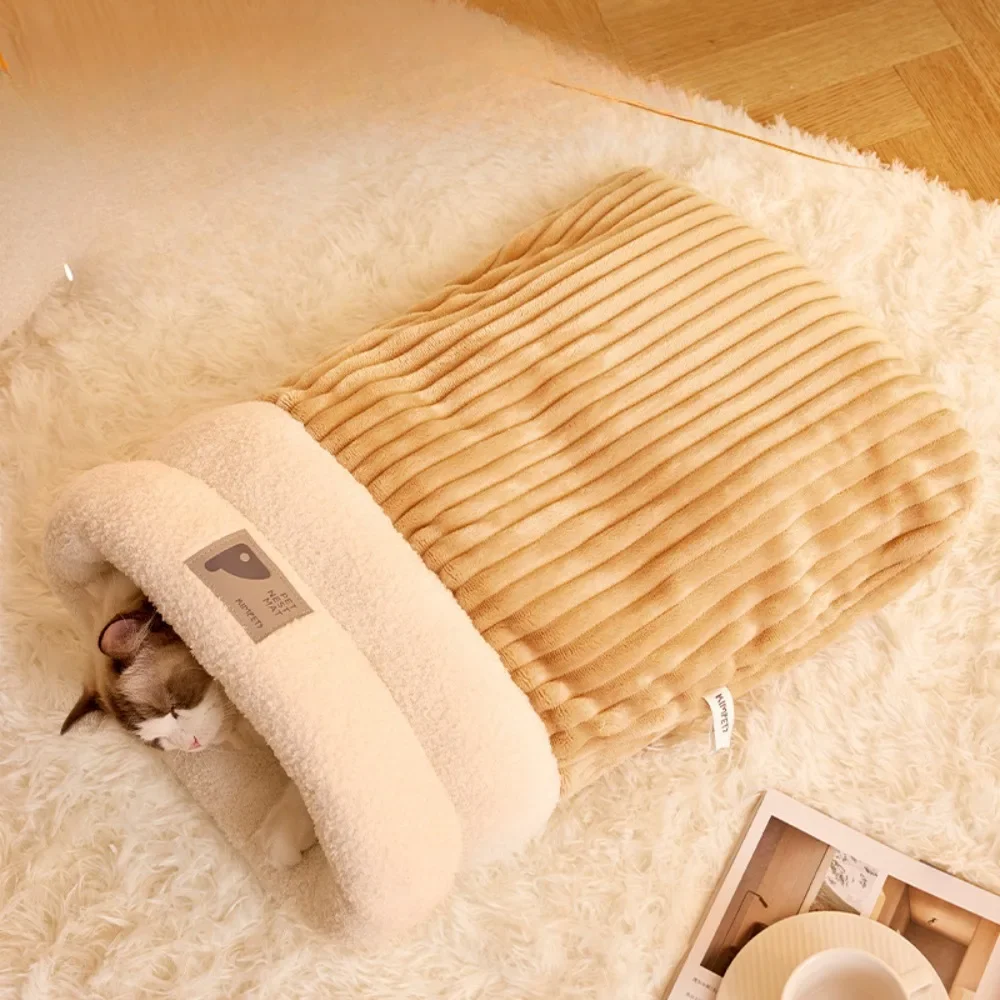 Cat Sleeping Bag Semi-Enclosed Cats Dogs Warming Pad Soft Plush Winter Warm Cozy Beds Accessories For Cats Small Dog
Cat Sleeping Bag Semi-Enclosed Cats Dogs Warming Pad Soft Plush Winter Warm Cozy Beds Accessories For Cats Small Dog
