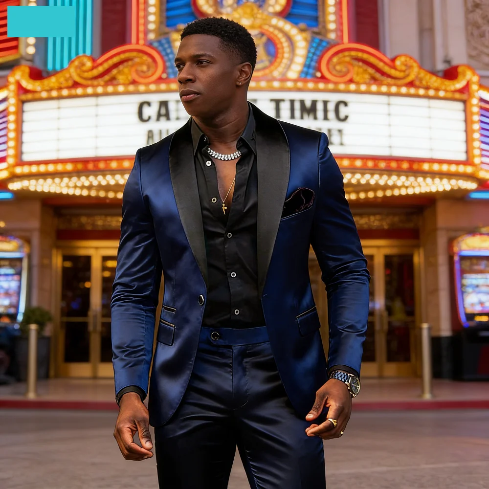 Luxury Men Suits Elegant Wedding Groomsmen Outfits Single Breasted Shawl Lapel Slim Fit High Quality 2 Piece Jacket Pants Sets
Luxury Men Suits Elegant Wedding Groomsmen Outfits Single Breasted Shawl Lapel Slim Fit High Quality 2 Piece Jacket Pants Sets
