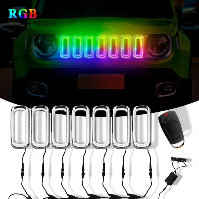 LED Car Front Intake grille dynamic led RGB lights For Jeep Renegade 2015-2018 with Atmosphere light
LED Car Front Intake grille dynamic led RGB lights For Jeep Renegade 2015-2018 with Atmosphere light