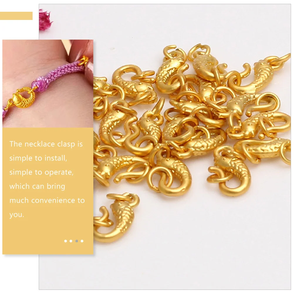 10Pcs Exquisite Fish Shape Necklace Clasps Jewelry Fastener Hooks DIY Bracelets Necklace DIY Clasps Jewelry Fastener Hook
10Pcs Exquisite Fish Shape Necklace Clasps Jewelry Fastener Hooks DIY Bracelets Necklace DIY Clasps Jewelry Fastener Hook