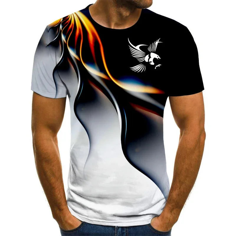 2022 Eagle 3D Print Men's T-shirt Breathable Street Harajuku Streetwear Short Sleeve Men Women Hip Hop Casual Oversized Tops
2022 Eagle 3D Print Men's T-shirt Breathable Street Harajuku Streetwear Short Sleeve Men Women Hip Hop Casual Oversized Tops