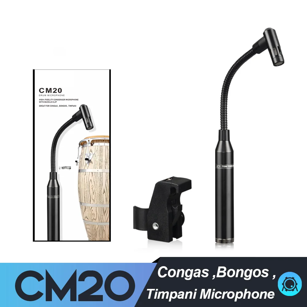 Congas&Bango&Tom Tom's High-Quality Metal Condenser Drum Microphone is Portable and Easy to Install
Congas&Bango&Tom Tom's High-Quality Metal Condenser Drum Microphone is Portable and Easy to Install