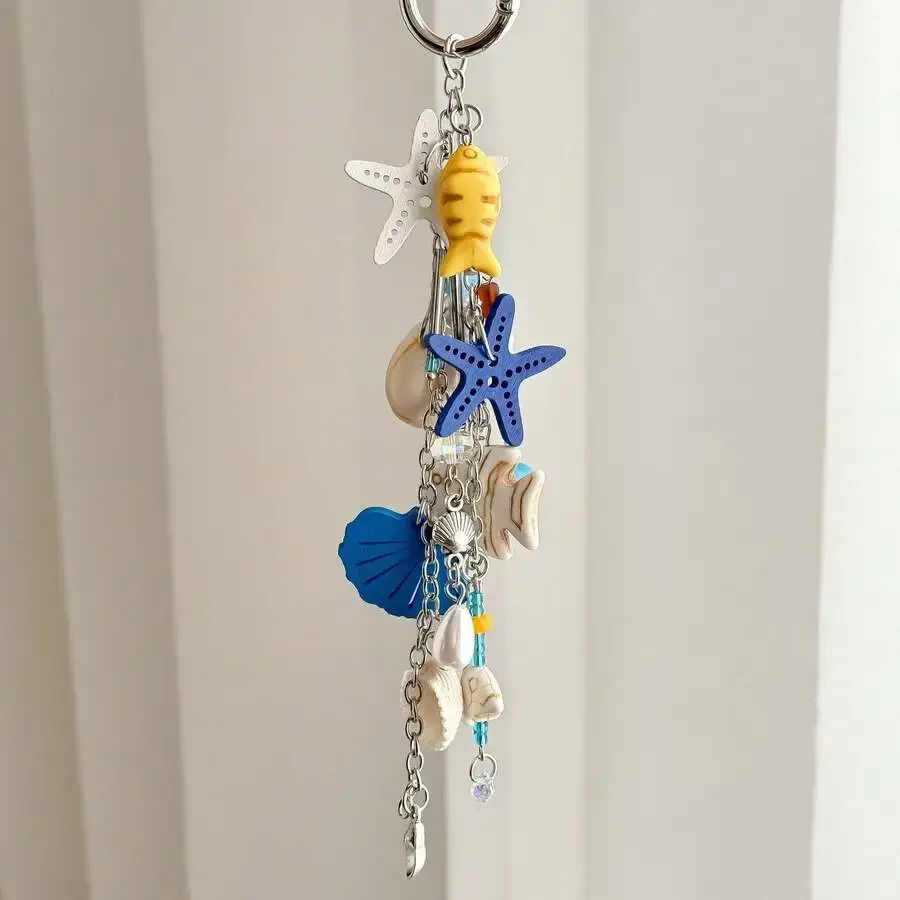 Ocean Theme Starfish Seashell Fish Pendant Bag Car Charm Handmade Decorative Accessory
Ocean Theme Starfish Seashell Fish Pendant Bag Car Charm Handmade Decorative Accessory