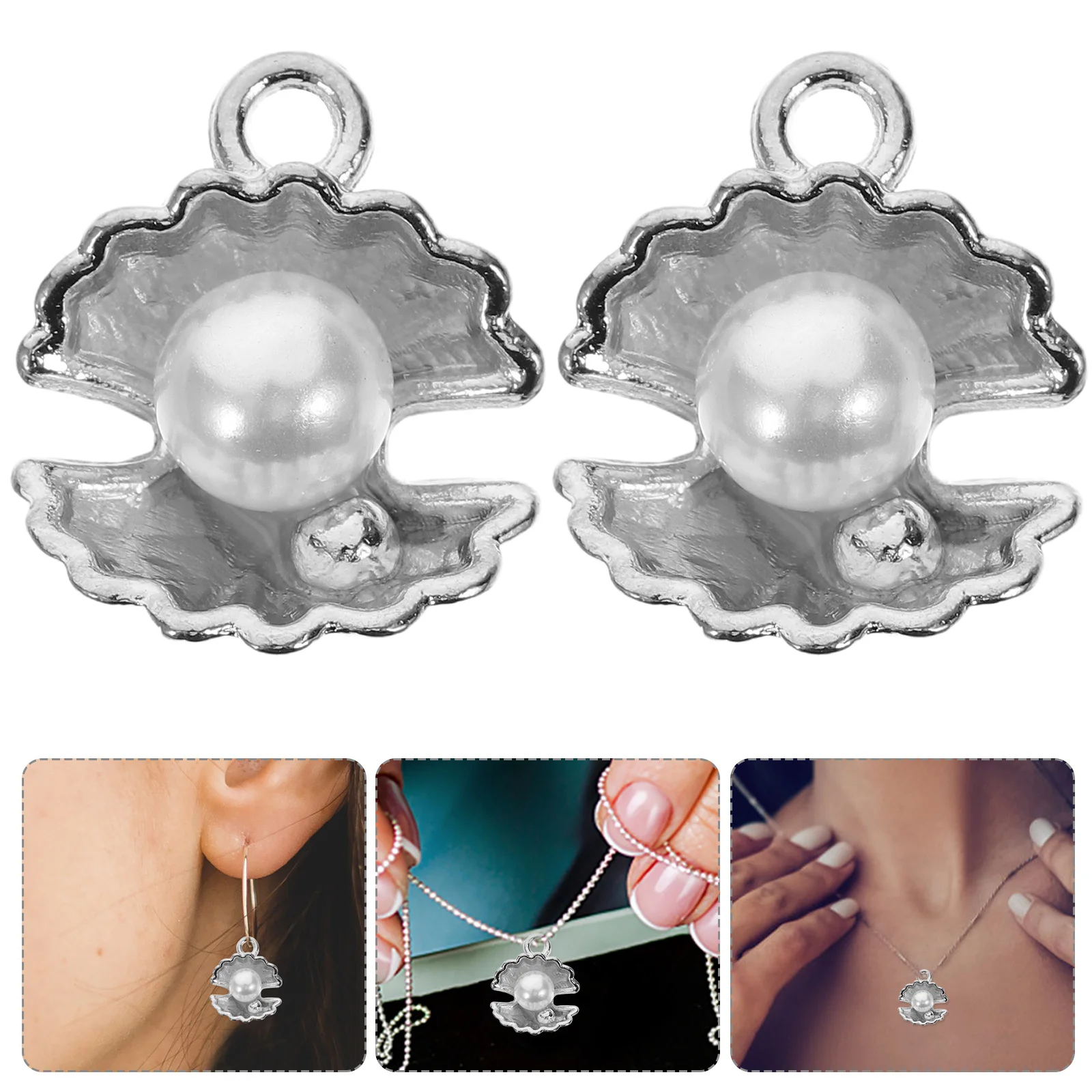 10Pcs and Pearl Charms Alloy Dangle Pendants for Handmade Jewelry Crafting Necklaces Earrings Bracelets Design
10Pcs and Pearl Charms Alloy Dangle Pendants for Handmade Jewelry Crafting Necklaces Earrings Bracelets Design