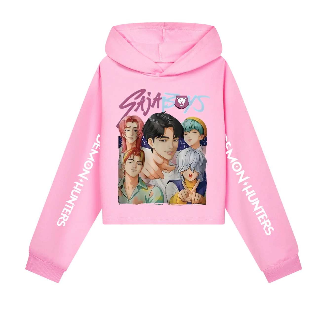 KPop Demon Hunters Spring And Autumn Teen Girl's Short Sweater Printed Hoodie Casual Cartoon Children's Clothing Comfortable Top
KPop Demon Hunters Spring And Autumn Teen Girl's Short Sweater Printed Hoodie Casual Cartoon Children's Clothing Comfortable Top