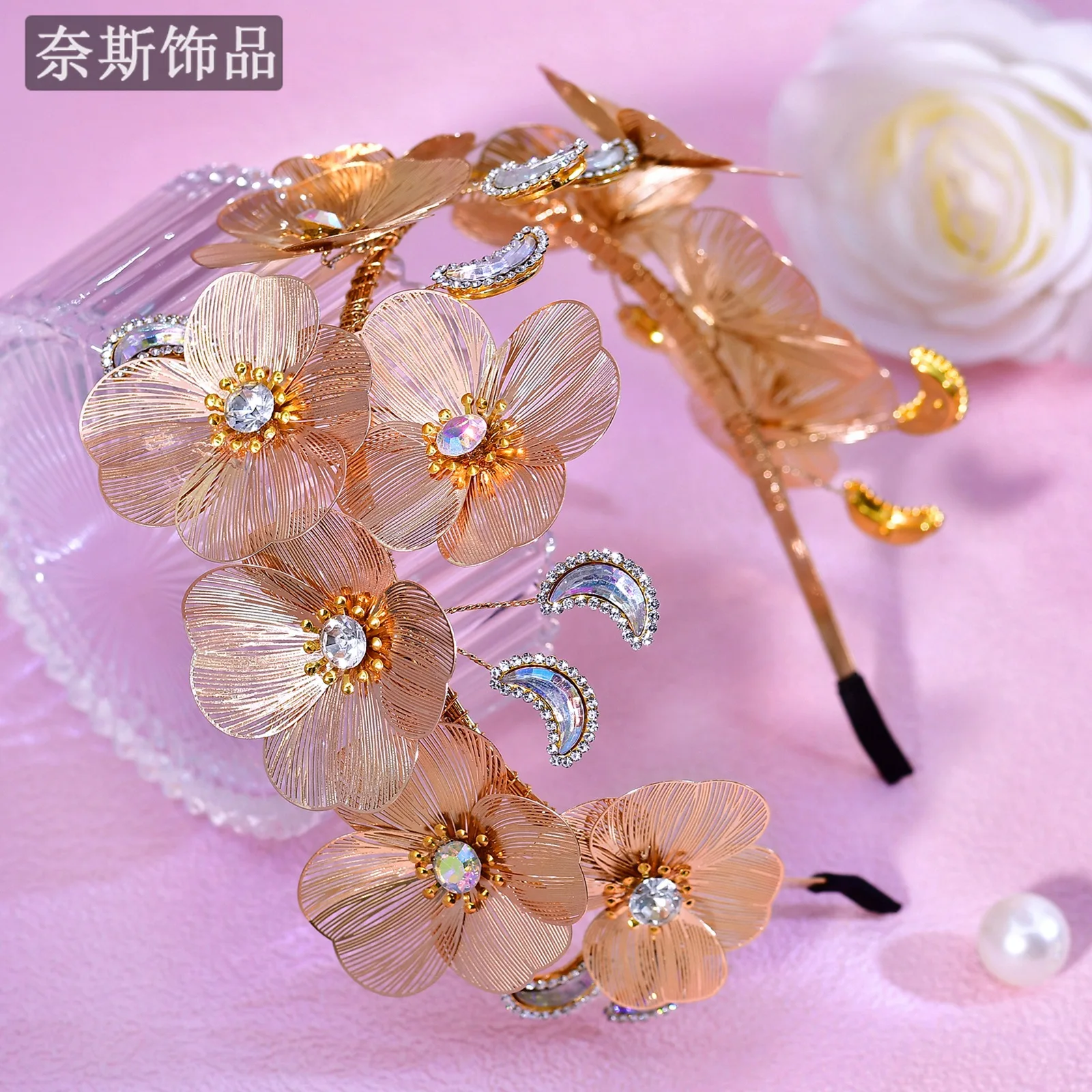 ww27 new heavy industry flower headband ginkgo biloba metal diamond personalized dance party card
ww27 new heavy industry flower headband ginkgo biloba metal diamond personalized dance party card