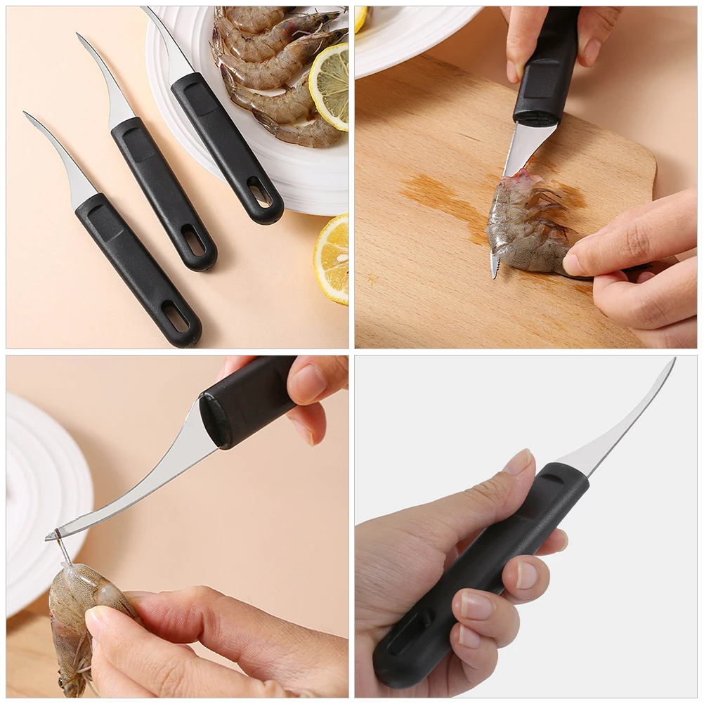 4pcs Stainless Steel Peeler Kitchen Gadget Deveiner Tool Portable Shrimp Cleaner Cooking Aid Small Shrimp Line Remover Home
4pcs Stainless Steel Peeler Kitchen Gadget Deveiner Tool Portable Shrimp Cleaner Cooking Aid Small Shrimp Line Remover Home