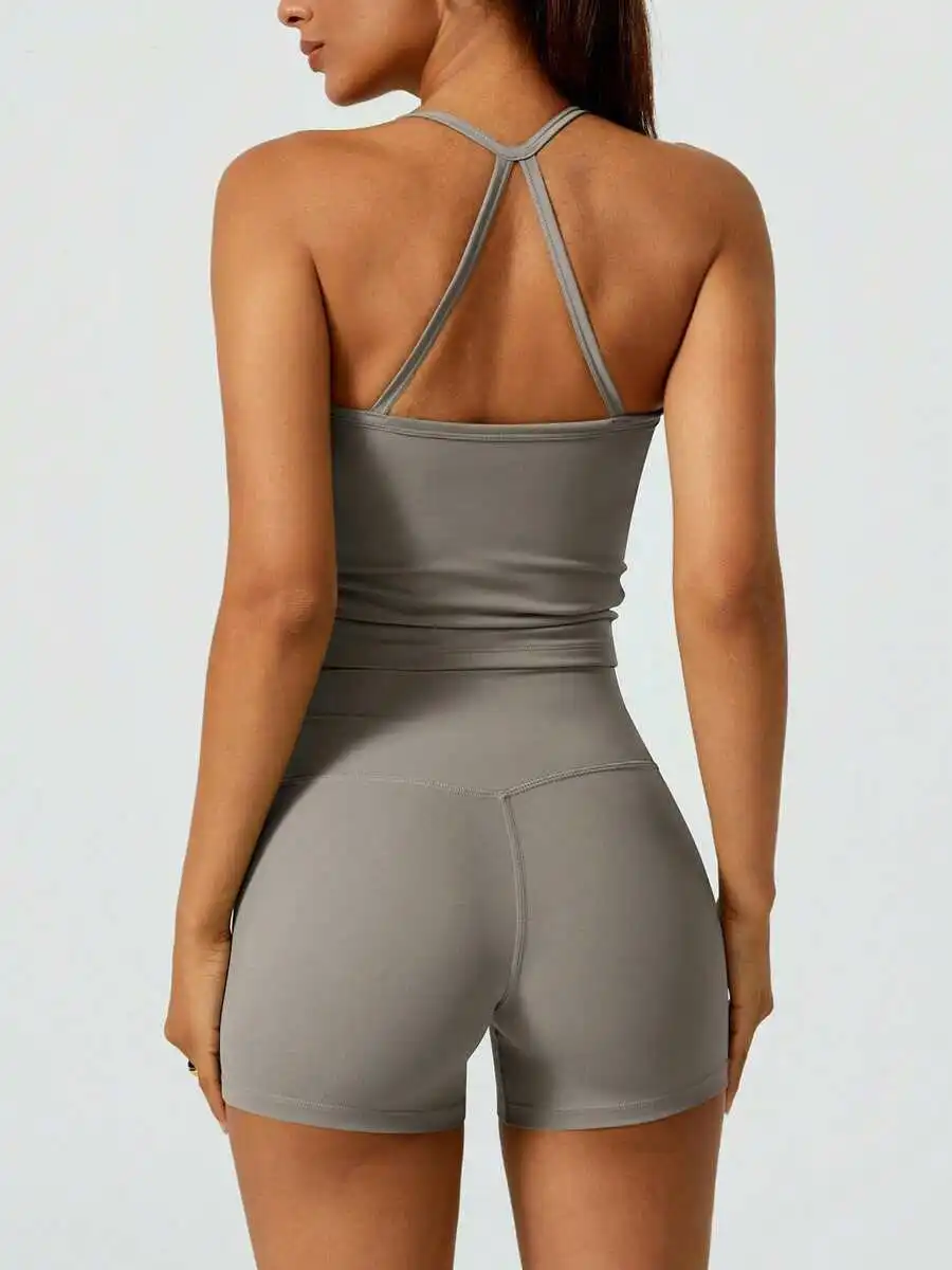 NcmRyu Women's Halter Backless Yoga Sports Suit, Nude Feel Lifting Fitness Set, Spring/Summer
NcmRyu Women's Halter Backless Yoga Sports Suit, Nude Feel Lifting Fitness Set, Spring/Summer