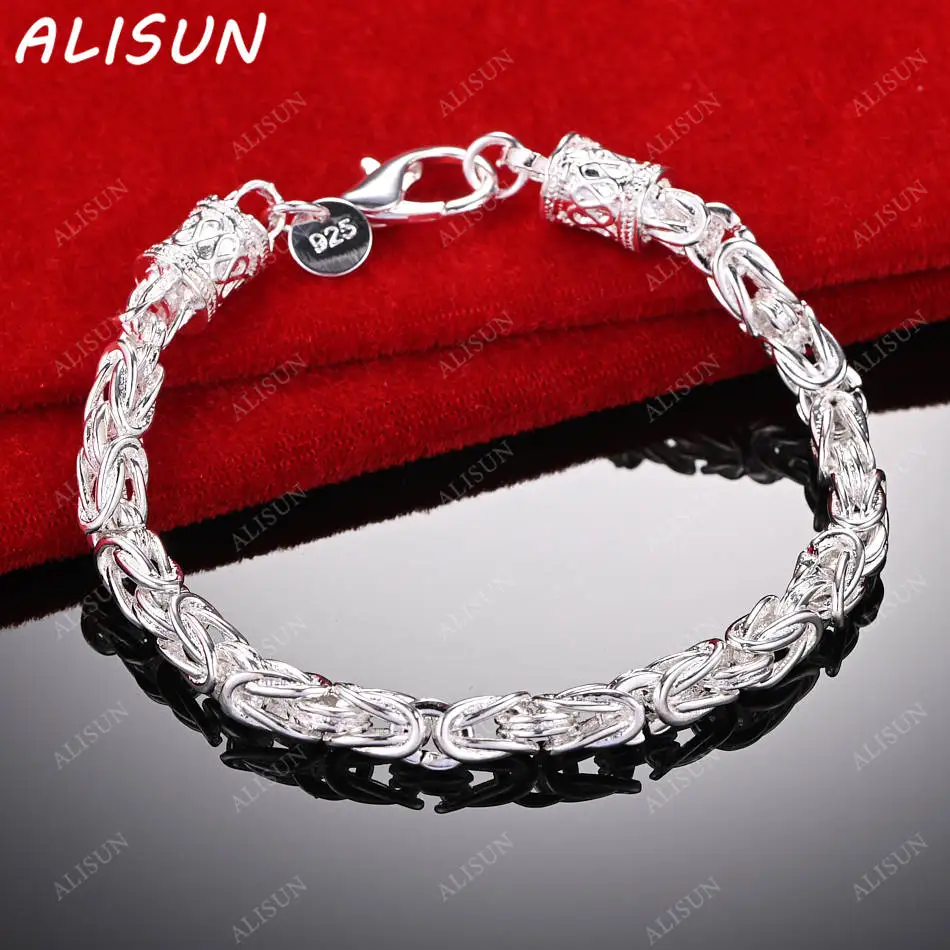 ALISUN 925 Sterling Silver Design Bracelet For Women Men Creativity Gifts Street All-match Party And Daily Wear
ALISUN 925 Sterling Silver Design Bracelet For Women Men Creativity Gifts Street All-match Party And Daily Wear
