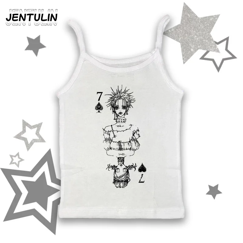 Harajuku Anime Graphic T-shirt Streetwear Kawaii Girl Crop Top Y2K 2000s Gothic Summer Clothes Baby Tee Emo Girls Slim Tank Tops
Harajuku Anime Graphic T-shirt Streetwear Kawaii Girl Crop Top Y2K 2000s Gothic Summer Clothes Baby Tee Emo Girls Slim Tank Tops