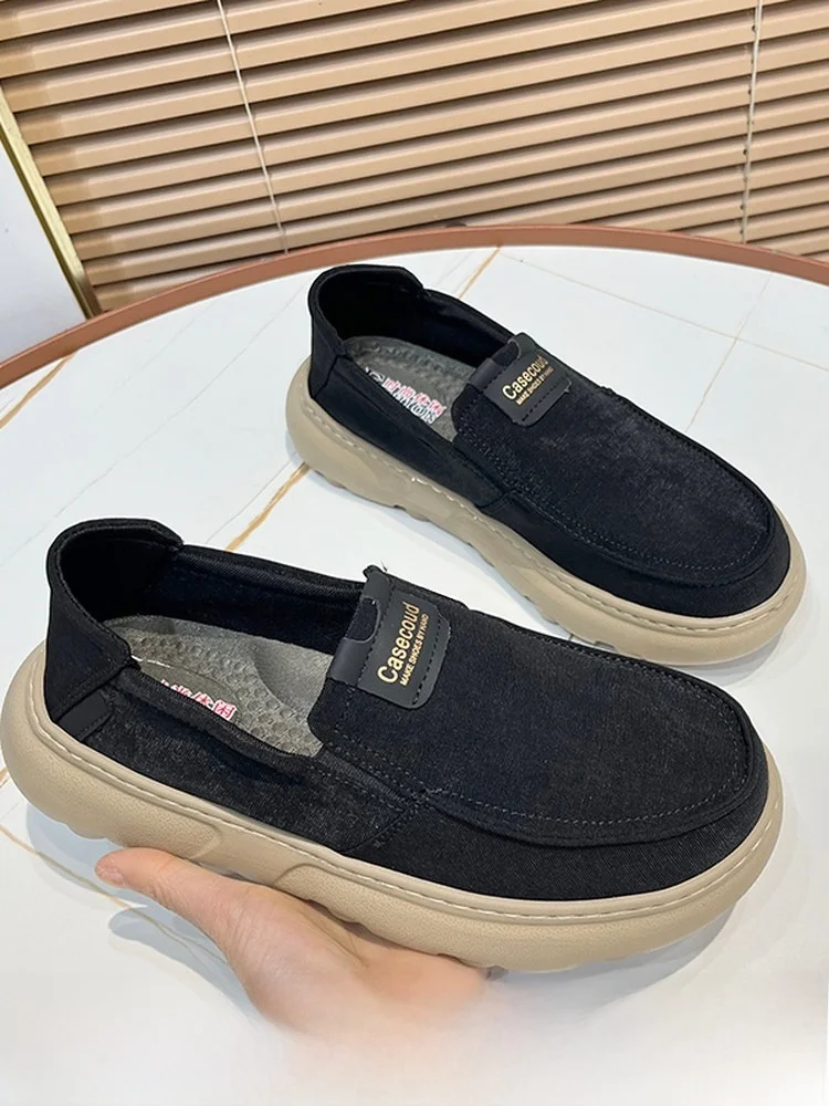Men's Comfortable Canvas Slip-On Shoes Breathable Soft Bottom Anti-Slip Sports Casual Shoes round Toe Rubber Foam Outsole
Men's Comfortable Canvas Slip-On Shoes Breathable Soft Bottom Anti-Slip Sports Casual Shoes round Toe Rubber Foam Outsole
