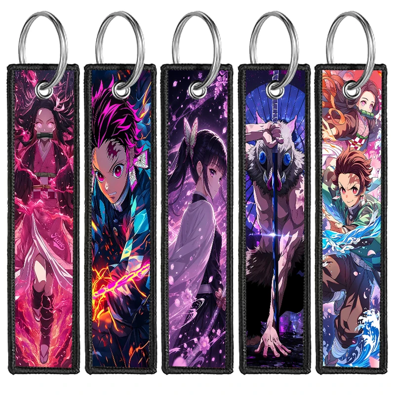 Demon Slayer Webbing Keychain Kamado Tanjiro Nezuko Motorcycle Ribbon Key Chain Cartoon Anime Canvas Keyring Bag Phone Lanyard
Demon Slayer Webbing Keychain Kamado Tanjiro Nezuko Motorcycle Ribbon Key Chain Cartoon Anime Canvas Keyring Bag Phone Lanyard