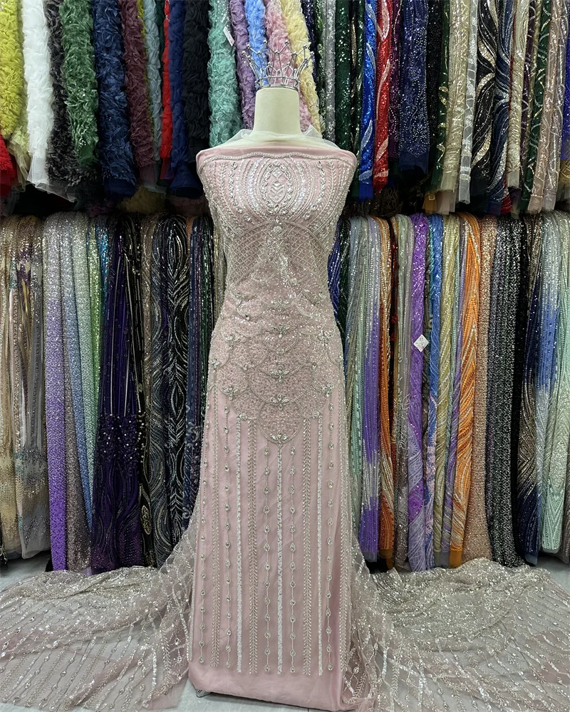 Luxury Big Stones Mesh Lace Fabrics Lace Nigerian African 2026 French Heavy Beaded Net Lace for Women Evening Dresses
Luxury Big Stones Mesh Lace Fabrics Lace Nigerian African 2026 French Heavy Beaded Net Lace for Women Evening Dresses