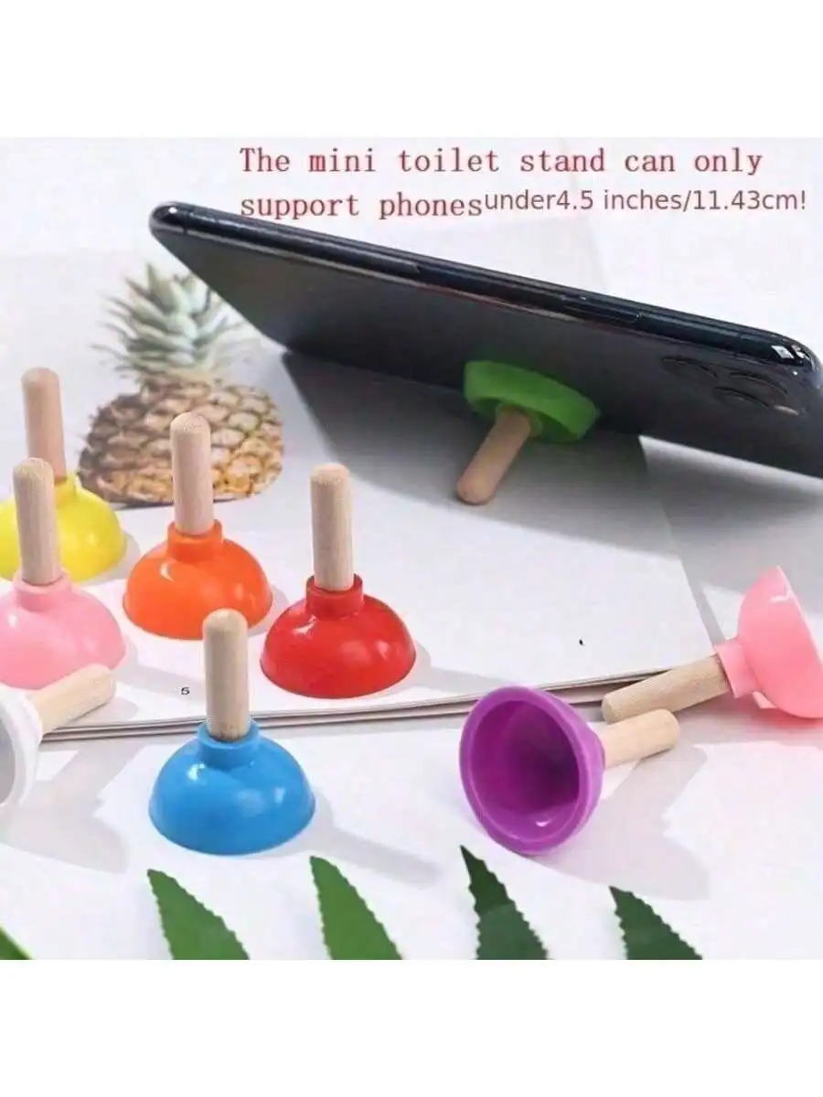 Силиконовый держатель для телефона с плунжером для унитаза из 4 предметов, мини-новинка, аксессуары для вечеринок, без перьев, без питания, декор для дома и кухни
Силиконовый держатель для телефона с плунжером для унитаза из 4 предметов, мини-новинка, аксессуары для вечеринок, без перьев, без питания, декор для дома и кухни