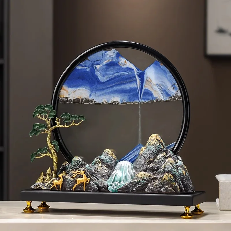 Light luxury flowing water makes money Quicksand painting ornament living room office decoration handicraft
Light luxury flowing water makes money Quicksand painting ornament living room office decoration handicraft