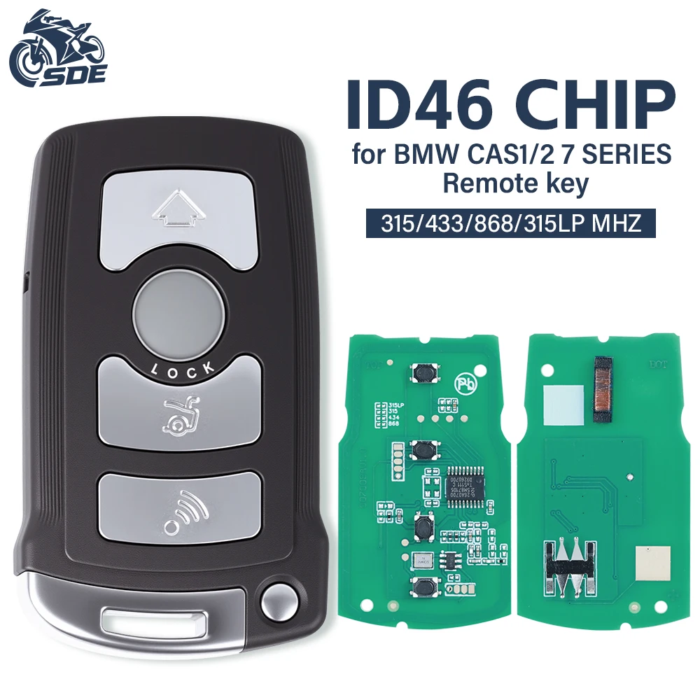SDE Full Remote Car Key 7945 chip For BMW 7 Series 730/740 (E65 / E66) CAS1 / CAS2 Anti-theft System 315/433/868
SDE Full Remote Car Key 7945 chip For BMW 7 Series 730/740 (E65 / E66) CAS1 / CAS2 Anti-theft System 315/433/868