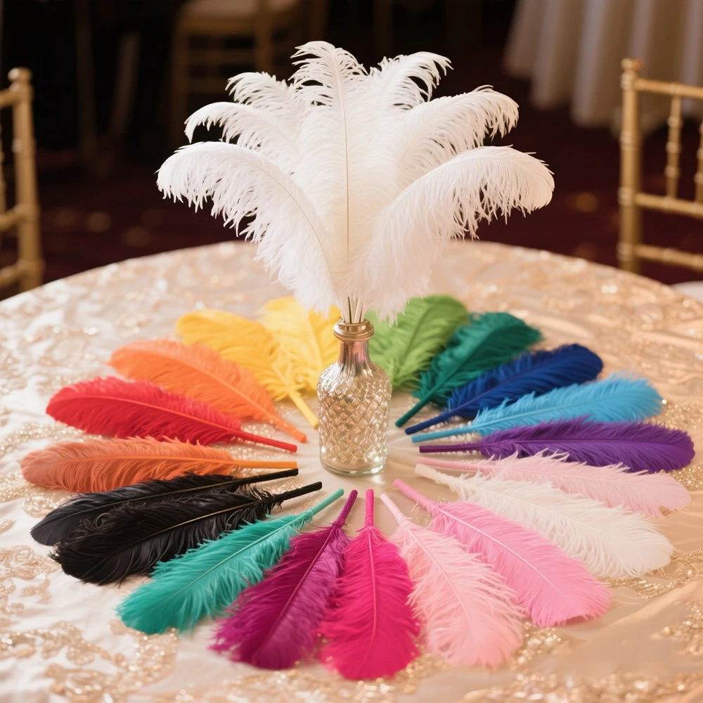 30 Colors 50 Pcs 20-25cm/8-10inch Ostrich Feathers Assorted Colors DIY Craft Feather for Hair Accessories Home Decor
30 Colors 50 Pcs 20-25cm/8-10inch Ostrich Feathers Assorted Colors DIY Craft Feather for Hair Accessories Home Decor