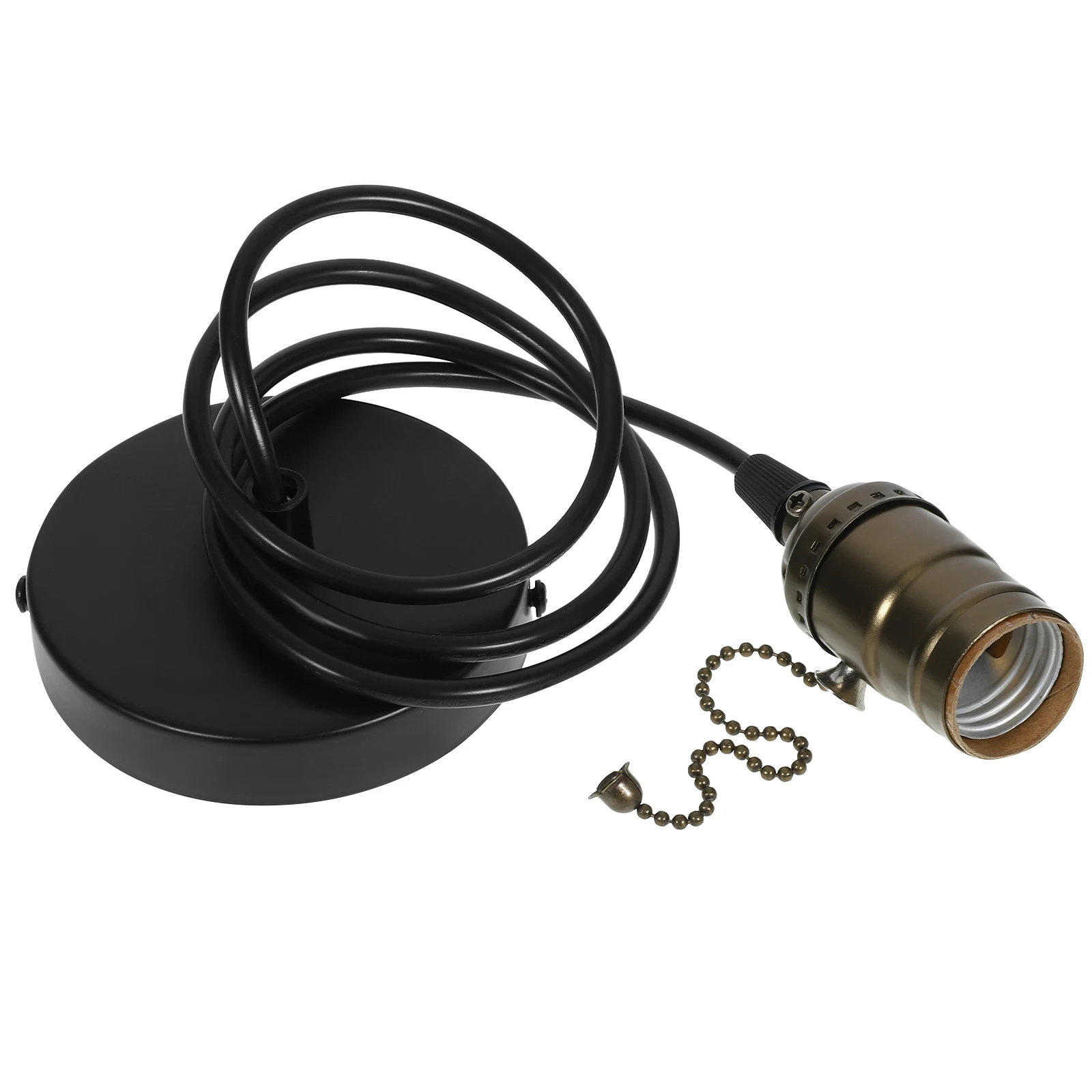 Pendant Socket E26 Chandelier Base Hanging Lamp Cord Power Cord Pull Chain Easy Installation Adjustable Height Ceiling Light
Pendant Socket E26 Chandelier Base Hanging Lamp Cord Power Cord Pull Chain Easy Installation Adjustable Height Ceiling Light