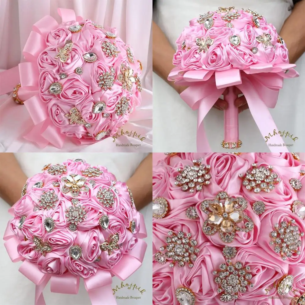 Круглый сверкающий розовый букет из искусственных роз для свадьбы подружки невесты или Quinceanera Toss
Круглый сверкающий розовый букет из искусственных роз для свадьбы подружки невесты или Quinceanera Toss