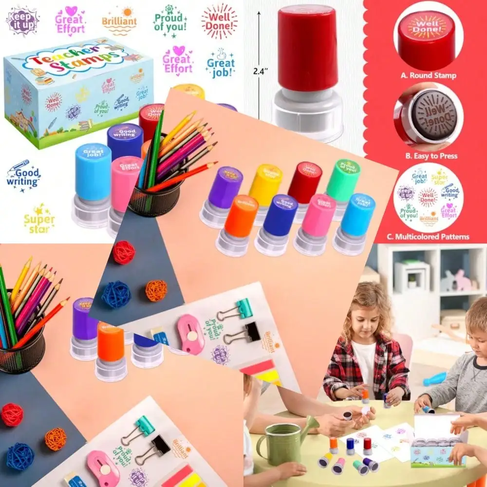 Teacher Stamps Self Inking For Classroom Rubber Stamp For Grading Homework Test Motivation Students Behavior Reward Supplies 8Pcs
Teacher Stamps Self Inking For Classroom Rubber Stamp For Grading Homework Test Motivation Students Behavior Reward Supplies 8Pcs