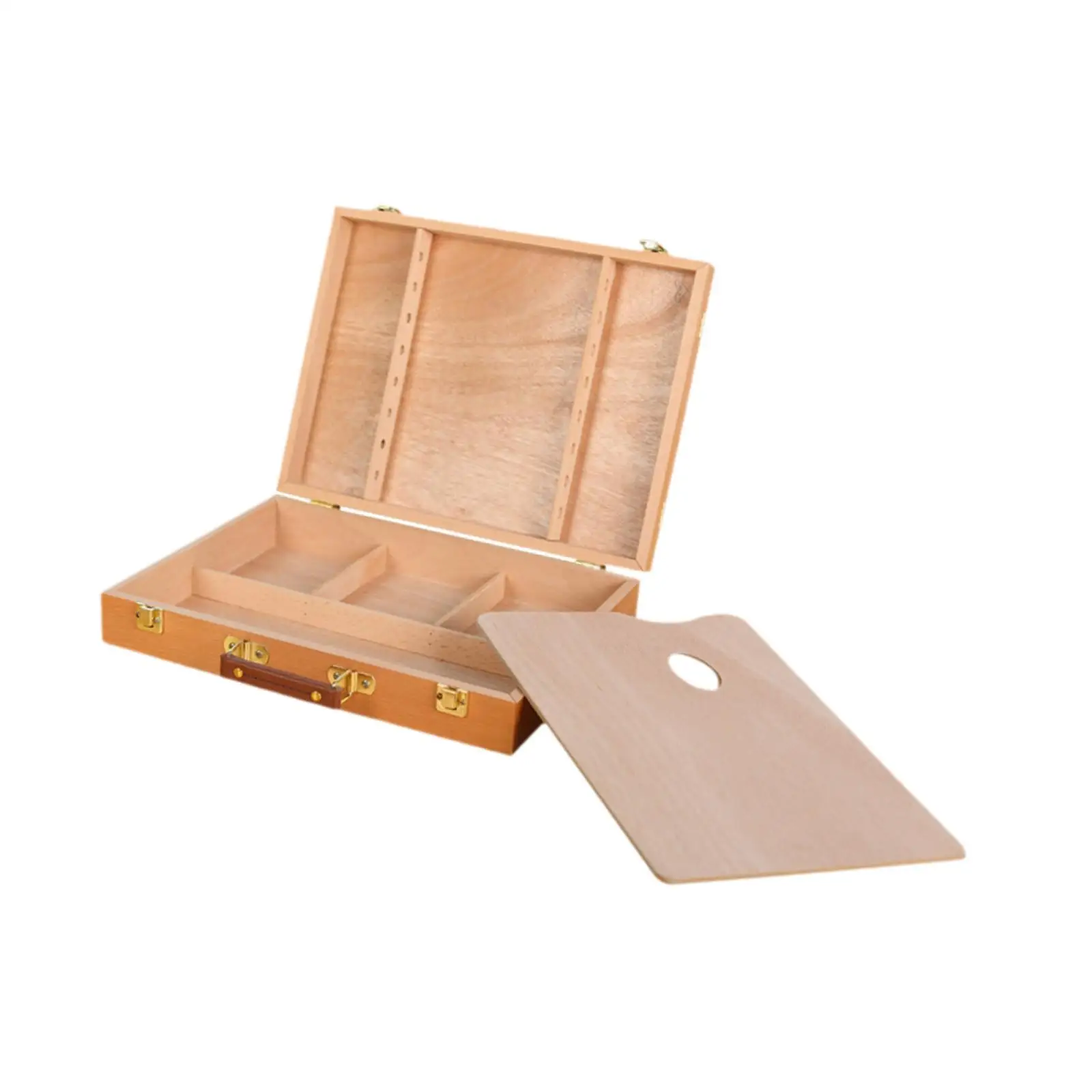 Artist Supplies Box with Locking Clasps Multifunctional Wood Portable Art Tool Storage Box Organizer for Paints Brushes
Artist Supplies Box with Locking Clasps Multifunctional Wood Portable Art Tool Storage Box Organizer for Paints Brushes