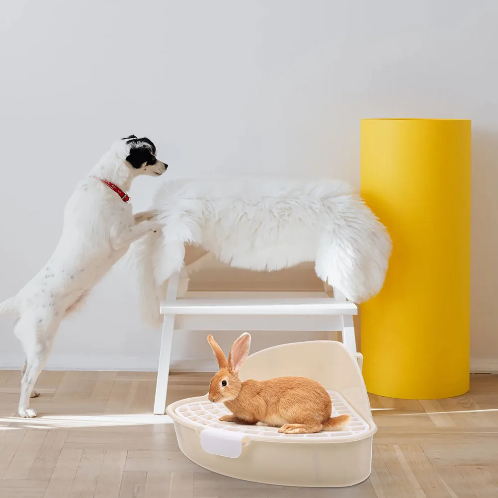 2pcs Pet Toilet Rabbit Guinea Pig Small Animals Durable Plastic Potty Anti Leak Design Triangle Litter Box Home Use
2pcs Pet Toilet Rabbit Guinea Pig Small Animals Durable Plastic Potty Anti Leak Design Triangle Litter Box Home Use