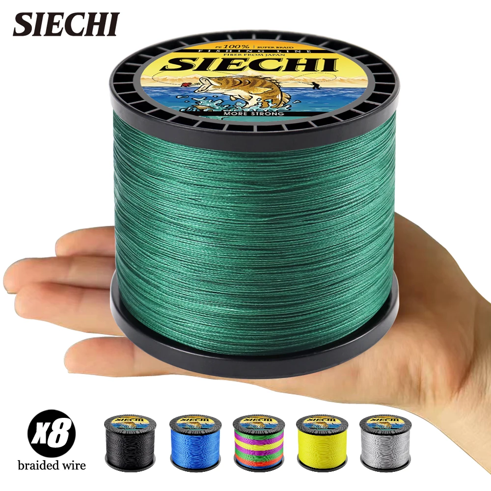 SIECHI 4 Strands Braided Line 8X 1000M 500M 300M All For Fishing Line MaxDrag 88LB Multifilament PE Line Saltwater Sea Fishing 
SIECHI 4 Strands Braided Line 8X 1000M 500M 300M All For Fishing Line MaxDrag 88LB Multifilament PE Line Saltwater Sea Fishing