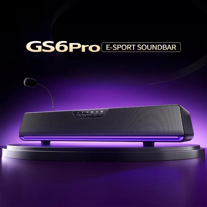 Колонка AULA GS6/GS6Pro со встроенным микрофоном, проводным и Bluetooth-подключением, двухрежимная, для настольного компьютера, домашнего использования и прямых трансляций
Колонка AULA GS6/GS6Pro со встроенным микрофоном, проводным и Bluetooth-подключением, двухрежимная, для настольного компьютера, домашнего использования и прямых трансляций