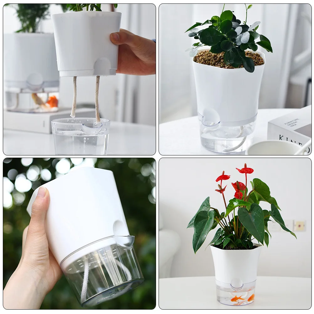 Self Watering Flower Pot Plastic Automatic Planting Container for Indoor Plants Home Garden Decor Succulents Scindapsus Aureus
Self Watering Flower Pot Plastic Automatic Planting Container for Indoor Plants Home Garden Decor Succulents Scindapsus Aureus