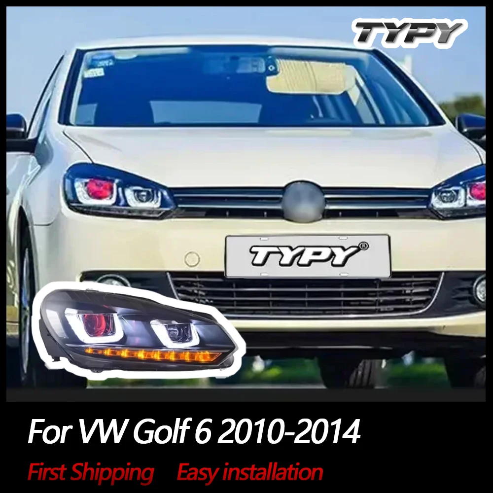 TYPY Автомобильные фары для VW Golf 6, 2010-2014, светодиодные автомобильные лампы, дневные ходовые огни, динамические указатели поворота, автомобильные аксессуары
TYPY Автомобильные фары для VW Golf 6, 2010-2014, светодиодные автомобильные лампы, дневные ходовые огни, динамические указатели поворота, автомобильные аксессуары