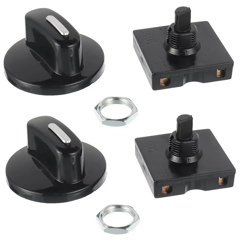 【ПОСЛЕДНИЙ ШАНС】Поворотный переключатель с ручкой, 2 шт., универсальный, 4-позиционный, 3-скоростной, для обогревателей и вентиляторов, 13A-125V/10A-250V
【ПОСЛЕДНИЙ ШАНС】Поворотный переключатель с ручкой, 2 шт., универсальный, 4-позиционный, 3-скоростной, для обогревателей и вентиляторов, 13A-125V/10A-250V