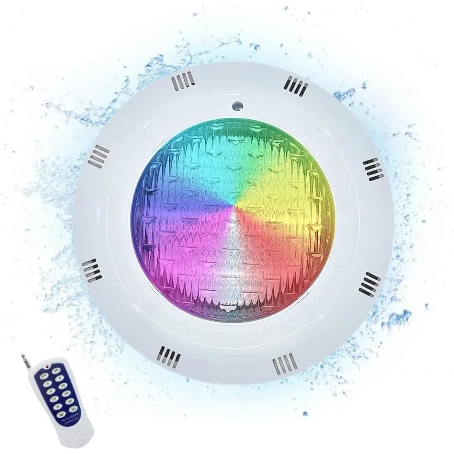 JONAS.C 12V 45W Pool Light Underwater Color Changing LED Lights RGB IP68 Inground Swimming Pool Light with Remote
JONAS.C 12V 45W Pool Light Underwater Color Changing LED Lights RGB IP68 Inground Swimming Pool Light with Remote