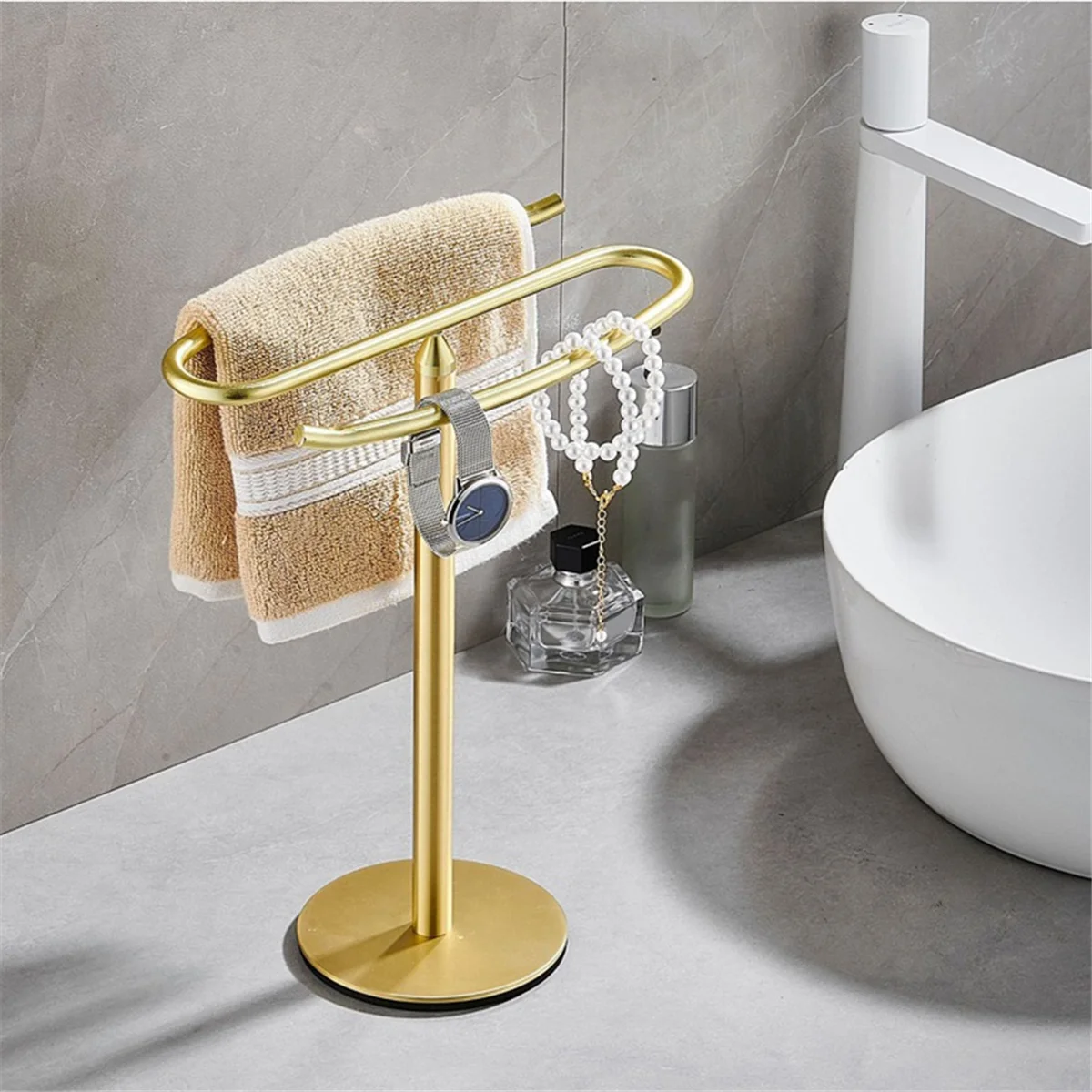 Gold Hand Towel Holder Stand Towel Rack Stainless Steel Towel Bar Rack Stand Tower Bar for Bathroom Vanity
Gold Hand Towel Holder Stand Towel Rack Stainless Steel Towel Bar Rack Stand Tower Bar for Bathroom Vanity