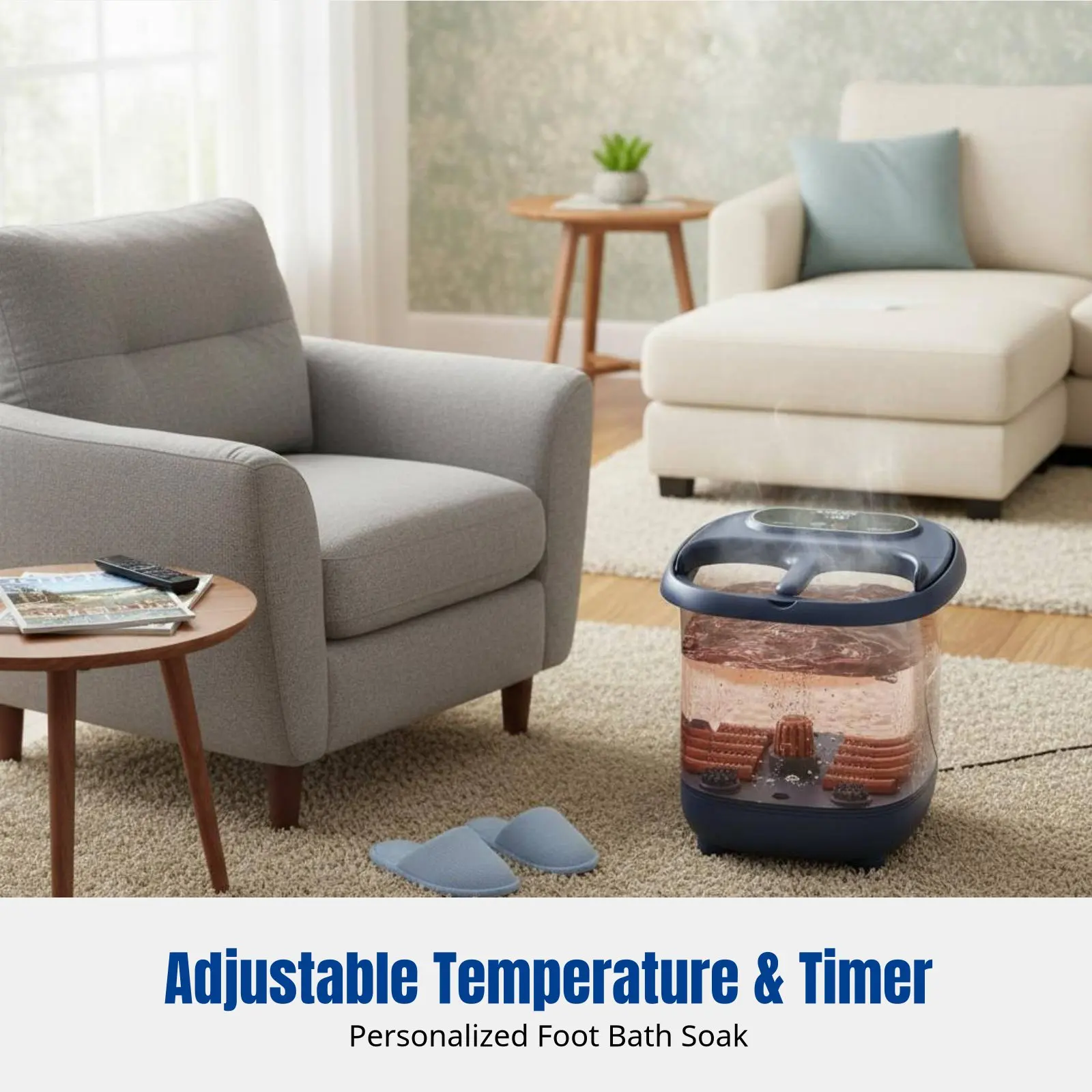 Electric Heated Foot Spa, Deep Basin, Home Use, Adjustable Temperature
Electric Heated Foot Spa, Deep Basin, Home Use, Adjustable Temperature