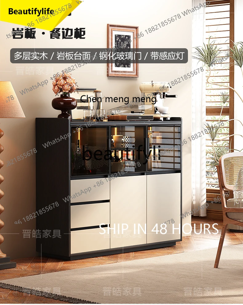 2003 Rock slab dining side cabinet high-end light luxury solid wood living room wall tea cabinet bucket cabinet
2003 Rock slab dining side cabinet high-end light luxury solid wood living room wall tea cabinet bucket cabinet