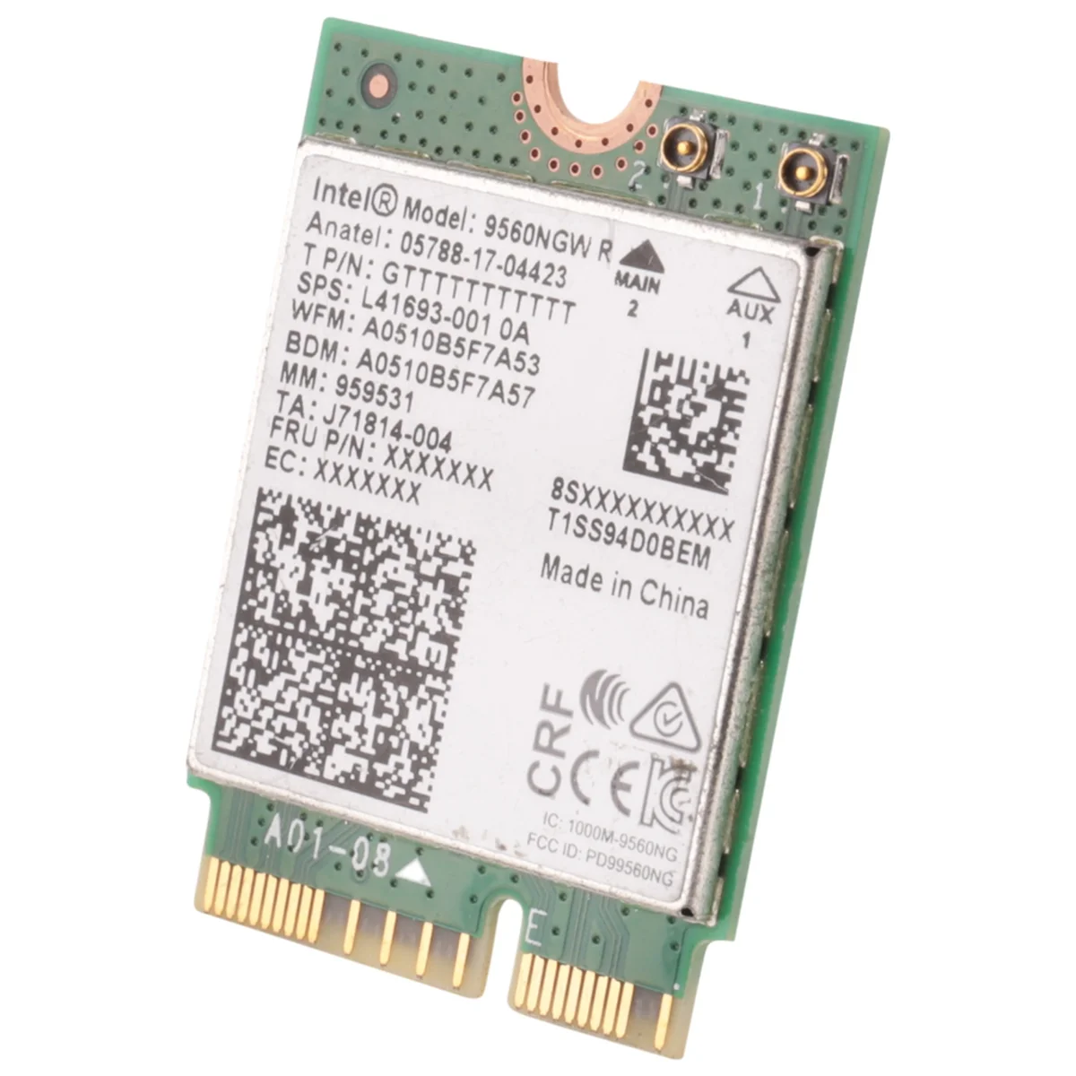 1730 Мбит/с для двухдиапазонного беспроводного настольного компьютера Intel AC 9560 Bluetooth 5,0 802.11Ac M.2 CNVI 9560NGW Wi-Fi-карта
1730 Мбит/с для двухдиапазонного беспроводного настольного компьютера Intel AC 9560 Bluetooth 5,0 802.11Ac M.2 CNVI 9560NGW Wi-Fi-карта