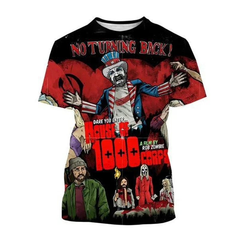 2025 New Hot Sale House of 1000 Corpses 3D Print T-shirt Funny Captain Spaulding Men's Fashion Hip Hop Harajuku Tee Kid Clothing
2025 New Hot Sale House of 1000 Corpses 3D Print T-shirt Funny Captain Spaulding Men's Fashion Hip Hop Harajuku Tee Kid Clothing