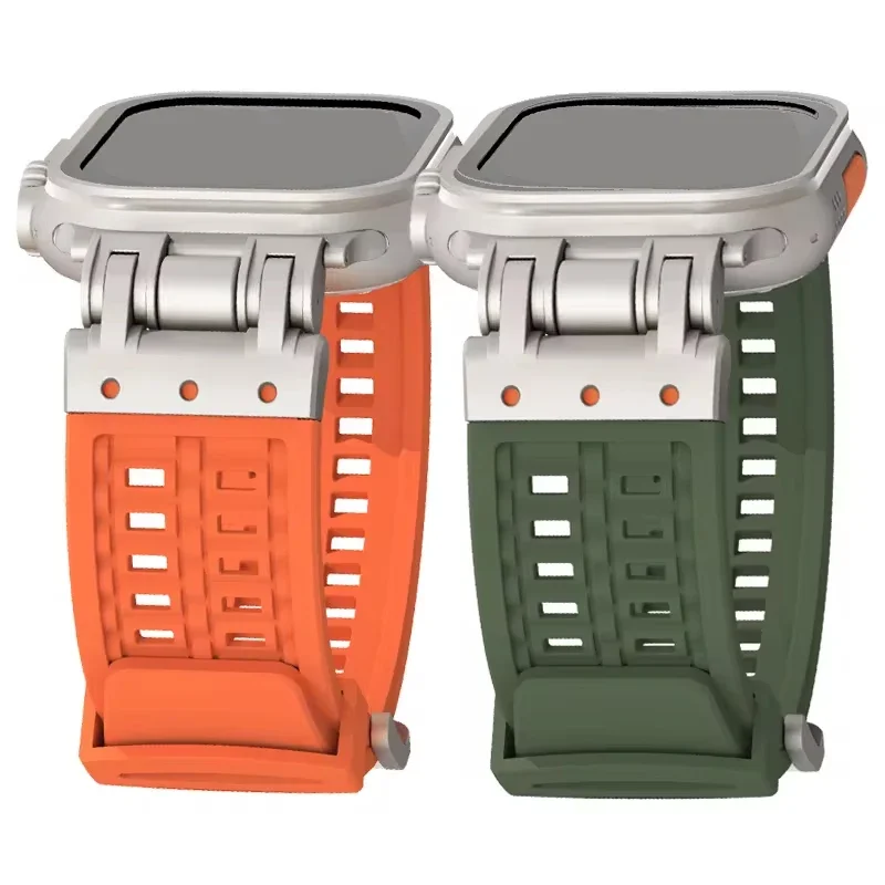 Silicone Strap for Apple Watch Band 42mm 44mm 45mm 49mm 40mm 41mm 46mm Stainless Steel Bracelet for IWatch Ultra 10 9 8 7 6 4 Se
Silicone Strap for Apple Watch Band 42mm 44mm 45mm 49mm 40mm 41mm 46mm Stainless Steel Bracelet for IWatch Ultra 10 9 8 7 6 4 Se