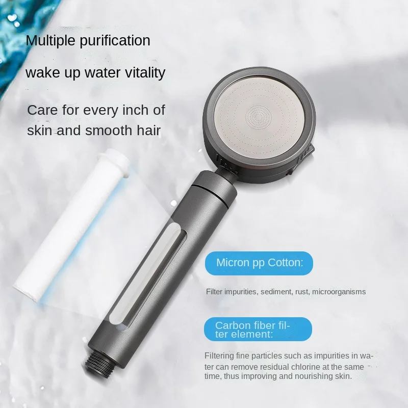 Three-speed Handheld Pressurized Filter Shower Head Household Bathroom Shower Head Pressurized Shower Head
Three-speed Handheld Pressurized Filter Shower Head Household Bathroom Shower Head Pressurized Shower Head