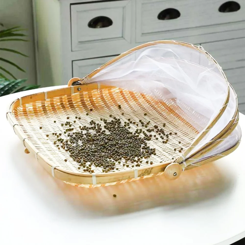 Hand-woven Snack Fruit Basket Tray Vegetable Bread Storage Basket Simple Atmospheric Outdoor Picnic Basket with Mesh Mesh Lid
Hand-woven Snack Fruit Basket Tray Vegetable Bread Storage Basket Simple Atmospheric Outdoor Picnic Basket with Mesh Mesh Lid