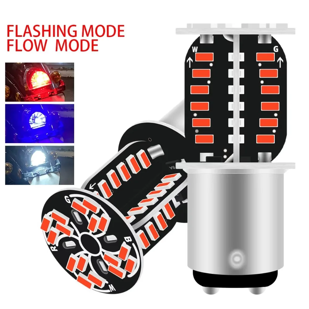 64SMD Strobe Brake Light 1157 LED Long-life Motorcycle Turn Signal Tail Lamp Easy To Install Rotating Explosion Flash
64SMD Strobe Brake Light 1157 LED Long-life Motorcycle Turn Signal Tail Lamp Easy To Install Rotating Explosion Flash