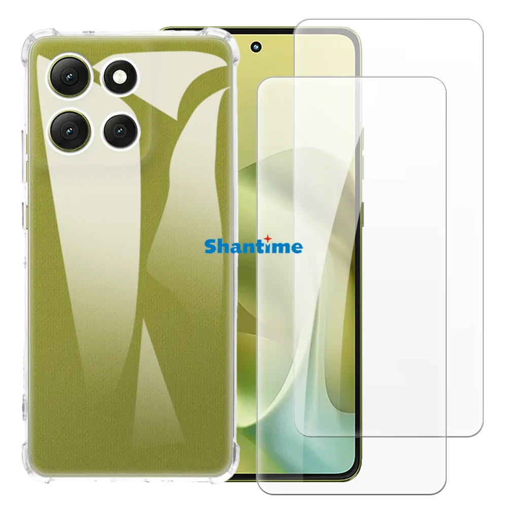 Мягкий чехол + комплект из закаленного стекла, защитные пленки для Motorola Moto G86 5G, полная защита тела 
Мягкий чехол + комплект из закаленного стекла, защитные пленки для Motorola Moto G86 5G, полная защита тела