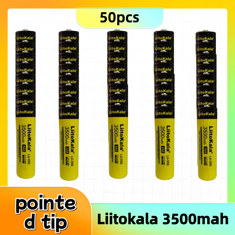 2025 pointed tip new 18650 rechargeable lithium battery 3.7v 3500mAh full capacity large capacity electric vehicle power tools
2025 pointed tip new 18650 rechargeable lithium battery 3.7v 3500mAh full capacity large capacity electric vehicle power tools