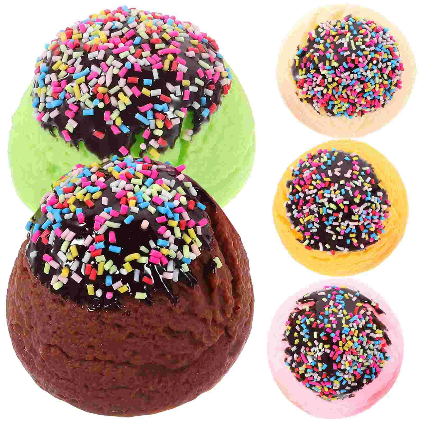 5 Pcs Simulation Ice Cream Ball Props Simulated Balls Fake Model Dessert Realistic Faux Favors Pvc Small Party Supplies
5 Pcs Simulation Ice Cream Ball Props Simulated Balls Fake Model Dessert Realistic Faux Favors Pvc Small Party Supplies